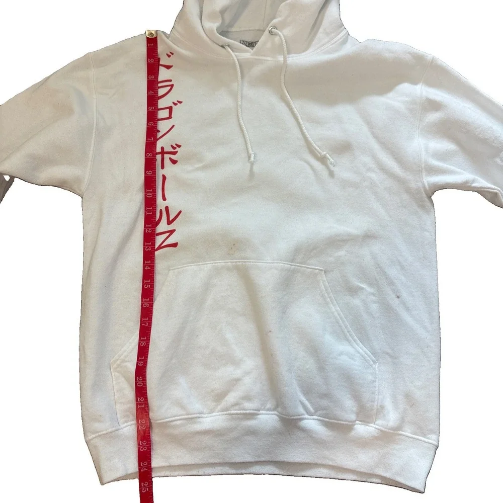 Dragon Ball Z Shenron White Hoodie Mens Small Graphic Pullover Toei Animation